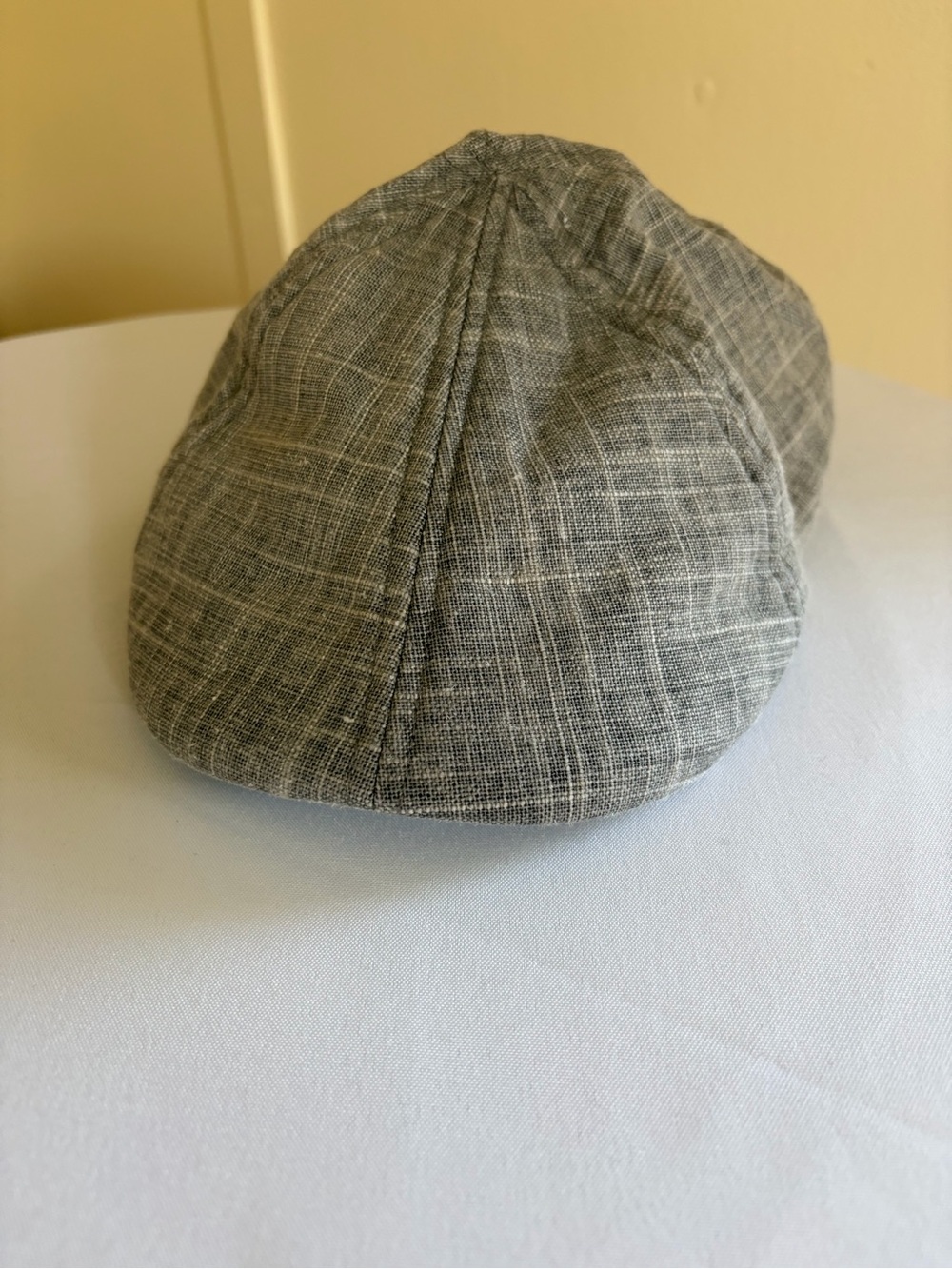 Stetson Gray Linen Newsboy Cap